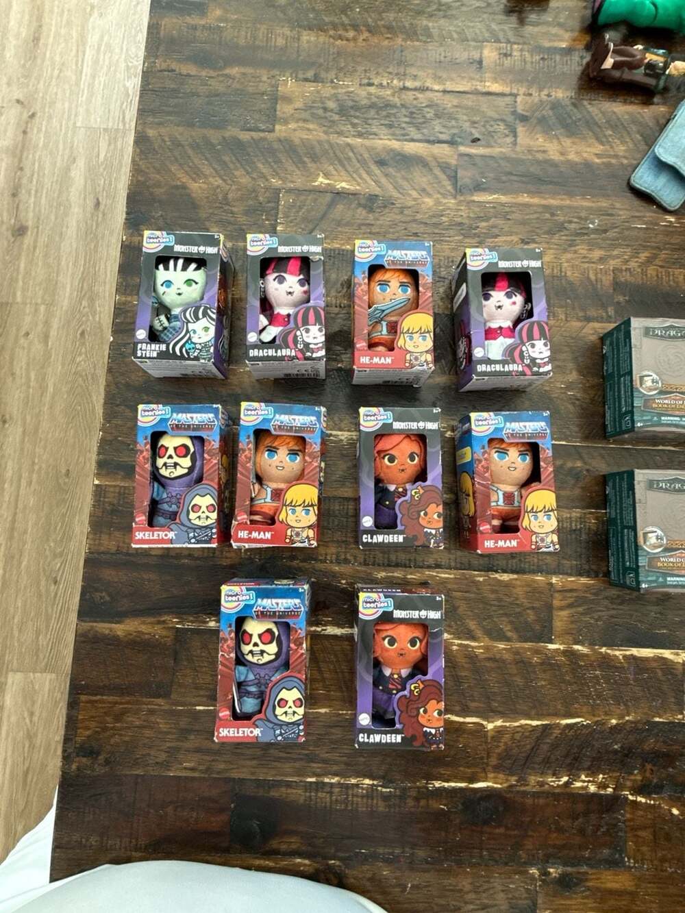 Lot of 10 Mattel Micro Teenies Plush - Monster High & Masters of the Universe